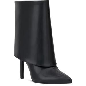 NEW I.N.C. International Concepts Women's Sabeel Cuff Booties 8M Black Smooth